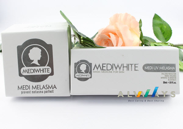 Bộ kem trị nám tàn nhang Medi White