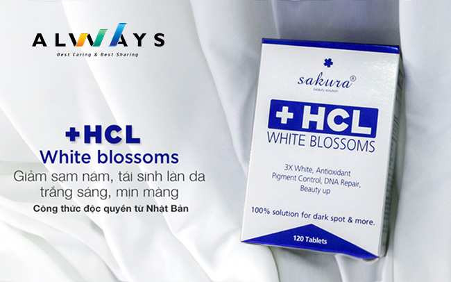 Viên uống trị nám Sakura HCL White Blossom